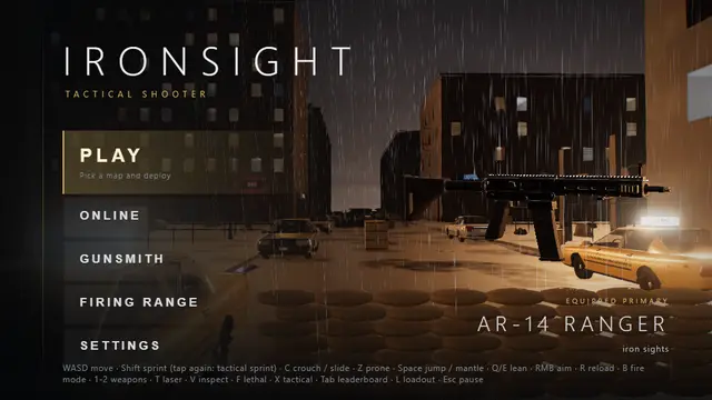 IRONSIGHT - realistic fps shooter game