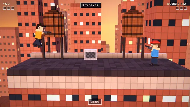 ROOFTOP DUEL - two player rooftop shooter
