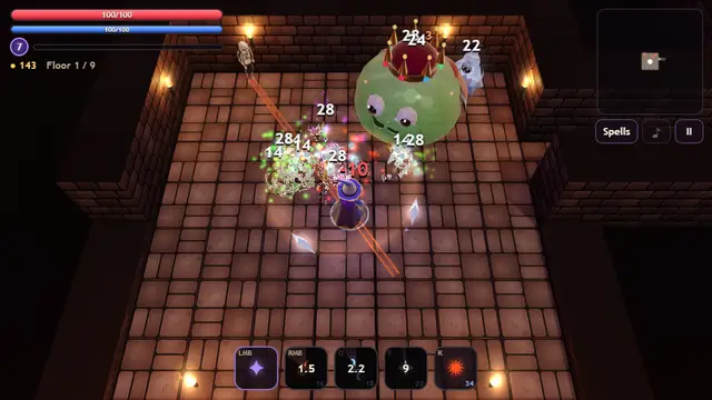 SPELLDELVE - wizard roguelite game