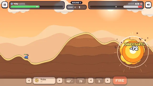 TANK DUEL - artillery tank game